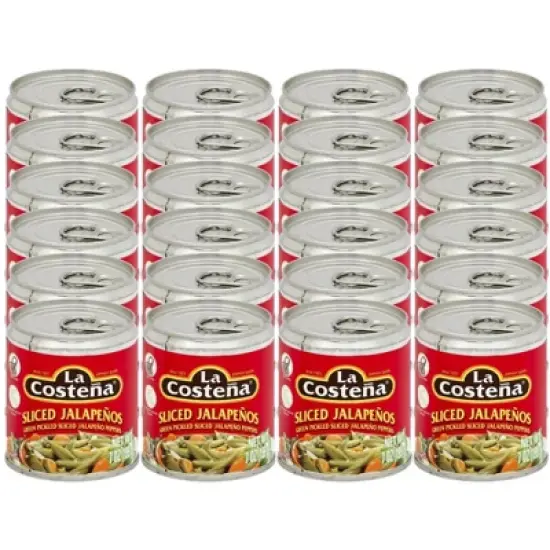 La Costena Sliced Jalapenos - 24 pack, 7 oz image {4}