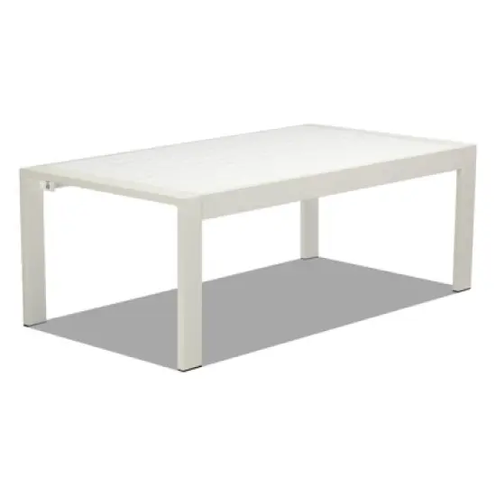 Karl Home White 4-Piece Aluminum Patio Conversation Set with Light Gray Cushions image {5}