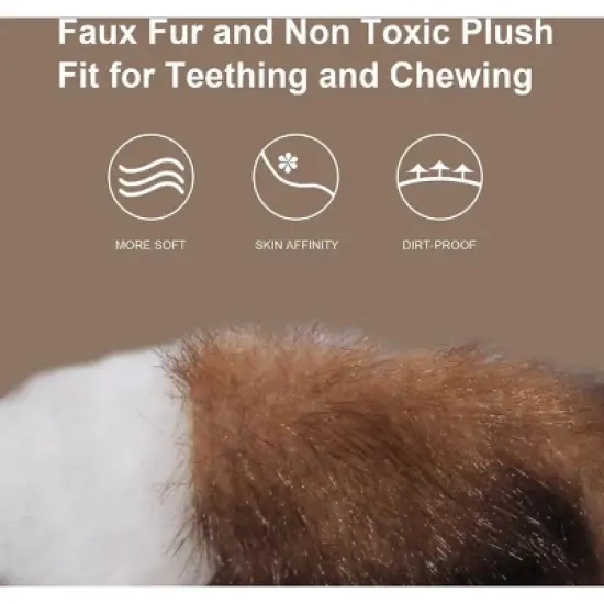 Allforpaws Classic Kill Fox Squeaky Plush Dog Toy, Brown image {3}