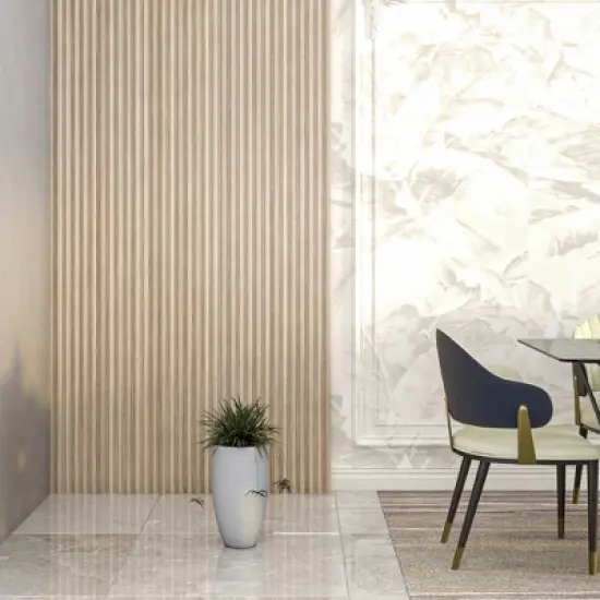 LeisureMod Crete Fiberstone Tapered Round Planter Pot with Drainage Holes, Weather-Resistant for Indoor/Outdoor Use image {7}