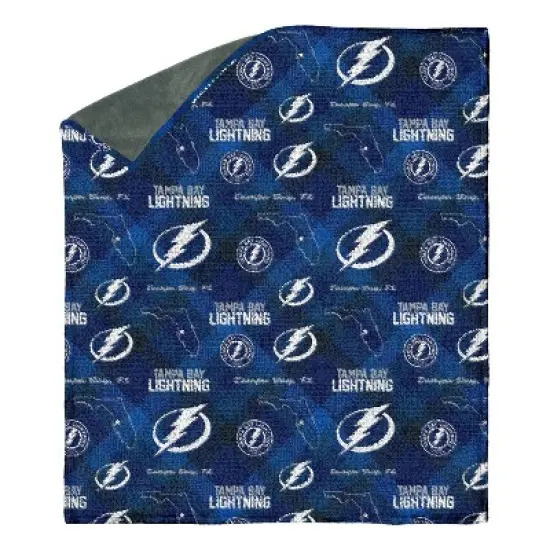 NHL Tampa Bay Lightning 60"x70" Uplift Chenille Throw Blanket image {3}