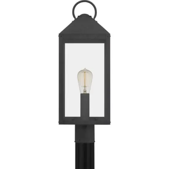 Quoizel Lighting Thorpe 1 - Light Post Light in  Mottled Black image {2}