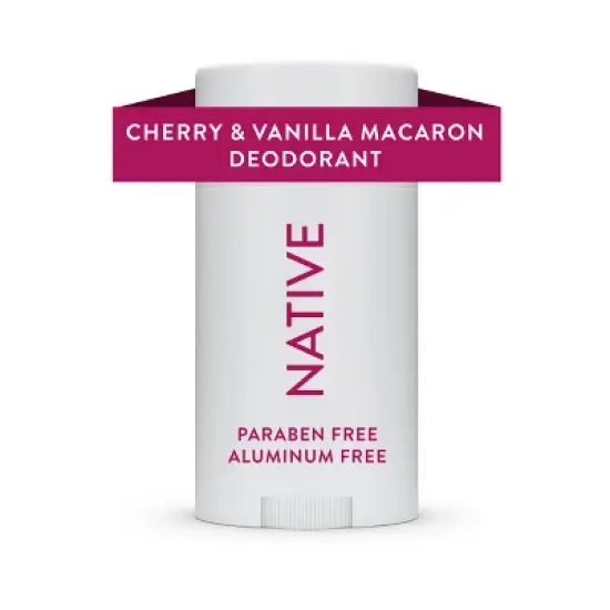 Native Solid Deodorant for Women & Men - Cherry & Vanilla Macaron - Aluminum-Free 2.65oz image {9}