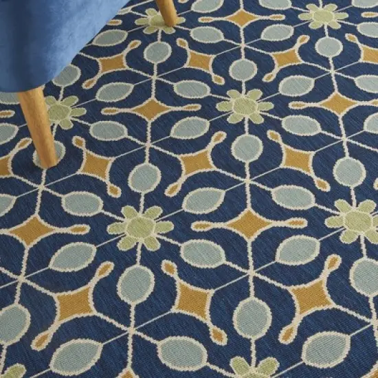 Nourison Caribbean Retro Botanical Outdoor Area Rug image {6}