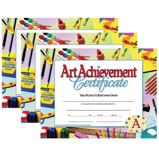 Flipside Hayes Publishing Art Achievement Certificate 30 Per Pack 3 Packs (H-VA670-3) image {2}