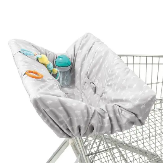 The Peanutshell Shopping Cart and High Chair Cover - Ditsy Leaf image {5}