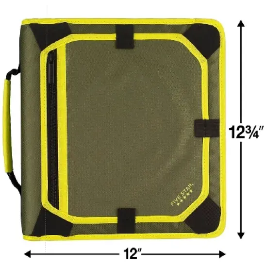 Five Star 2" 3-Ring Zipper Binders D-Ring Assorted Colors (29052) image {7}