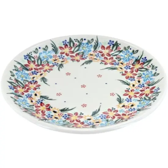 Blue Rose Polish Pottery 195 Vena Small Dessert Plate image {1}