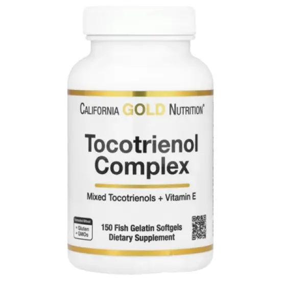 California Gold Nutrition Tocotrienol Complex with Vitamin E, 150 Fish Gelatin Softgels image {5}