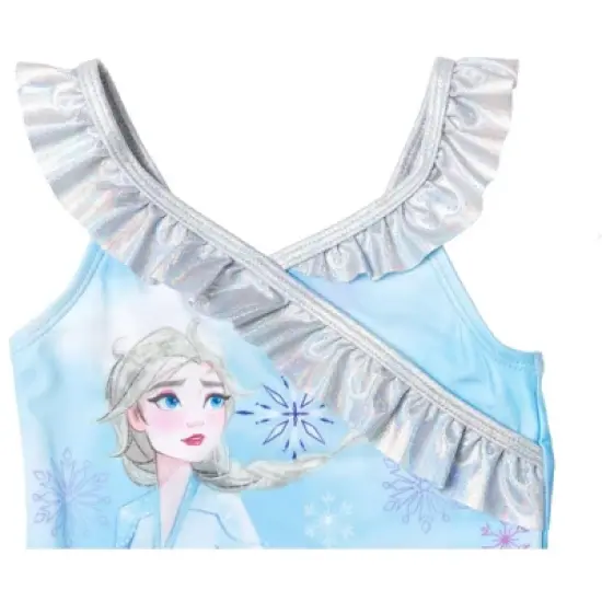 Disney Frozen Elsa Anna Girls One Piece Bathing Suit Toddler image {2}