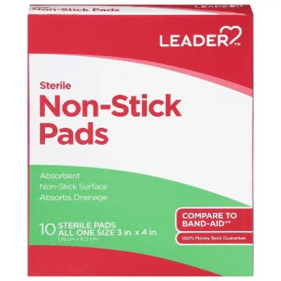 Leader Sterile Non-Stick Pads 10 ea image {7}