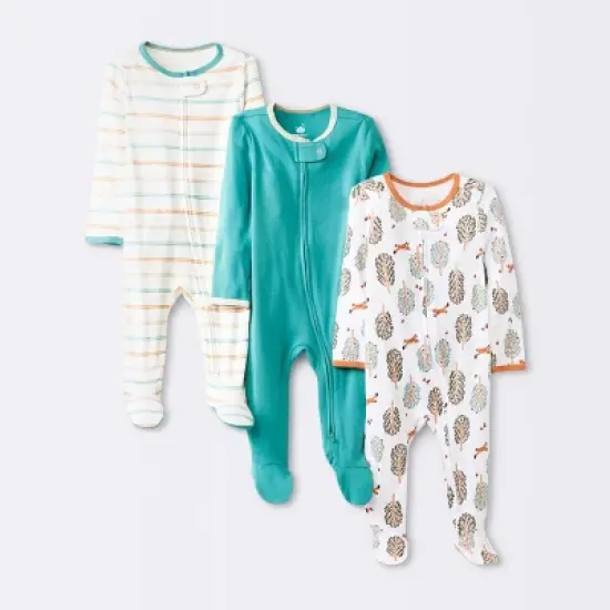 Baby 3pk Orchard Zip-Up Sleep N' Play - Cloud Island&trade; Off-White image {4}