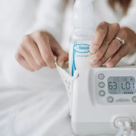 Dr. Brown's Customflow Double Electric Quiet Breast Pump with SoftShape Silicone Shields - 2ct image {8}