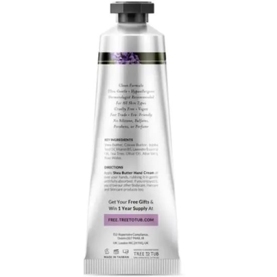 SPECIAL OFFER 2 FOR 1 Tree to Tub Cocoa & Shea Butter Anti-Aging Hand Cream for Dry Hands, 2 units image {3}