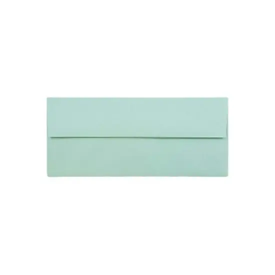 JAM Paper #10 Business Envelopes 4.125 x 9.5 Aqua Blue 1523976 image {2}