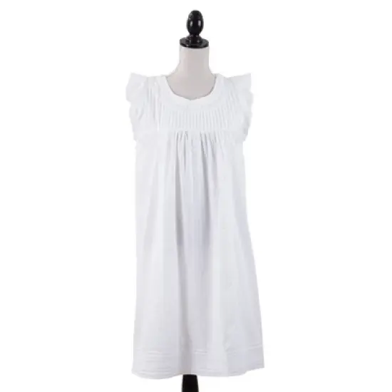 Saro Lifestyle Soft Embroidered Nightgown image {3}