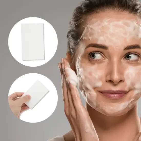 Unique Bargains Rectangle Compressed Facial Sponge 5 Pcs image {1}