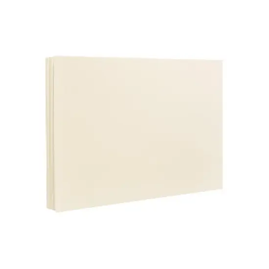 JAM Paper Blank Flat Note Cards A2 Size 4 1/4 x 5.5 Ivory 175971I image {1}