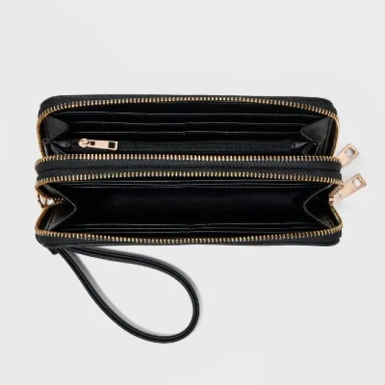 Double Zip Wallet - A New Day&trade; Black image {1}
