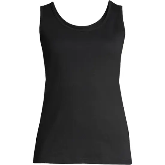 Lands' End Women's Tall Cotton Tank Top image {5}