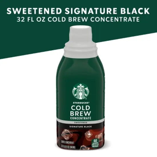 Starbucks Sweetened Black Cold Brew - 32 fl oz image {1}