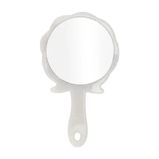 Unique Bargains Rose Shape Handheld Makeup Mirror 1 Pc image {13}