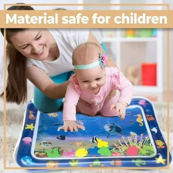 Swtroom Tummy Time Baby Water Mat Inflatable Baby Toys for 3 6 12 Months image {4}