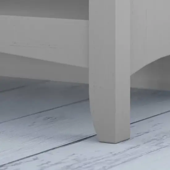 Salinas Hall Tree with Storage Bench Gray - Bush Furniture image {4}