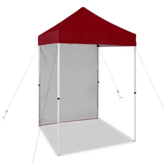 EAGLE PEAK 5x5ft Easy Setup Pop Up Canopy Tent with One Wall image {12}