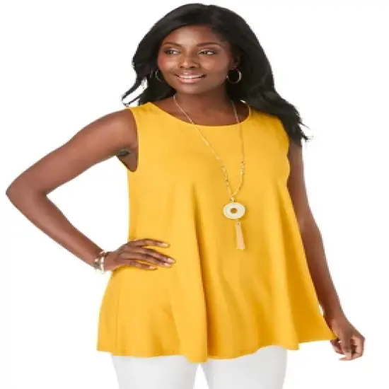 Jessica London Women&rsquo;s Plus Size Sleeveless Swing Tunic image {5}