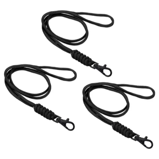 Unique Bargains Polyester Wear-resistant Lightweight ID Card Neck Lanyards with Hooks 3 Pcs image {6}
