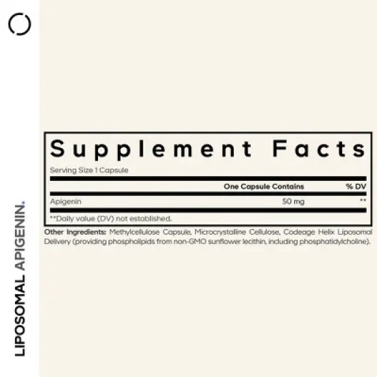 Codeage Liposomal Apigenin, Chamomile Extract, Phospholipids, Bioflavonoids Supplement - 90ct image {2}