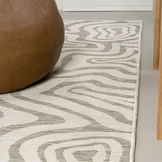 JONATHAN Y Eryx Modern Bohemian Abstract Organic Reversible Machine-Washable Indoor/Outdoor Area Rug image {8}