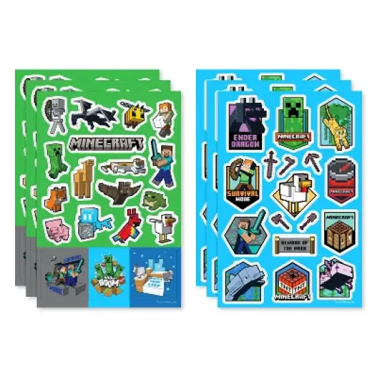 Minecraft 108ct Minecraft Sticker Flip Pack for Kids image {2}