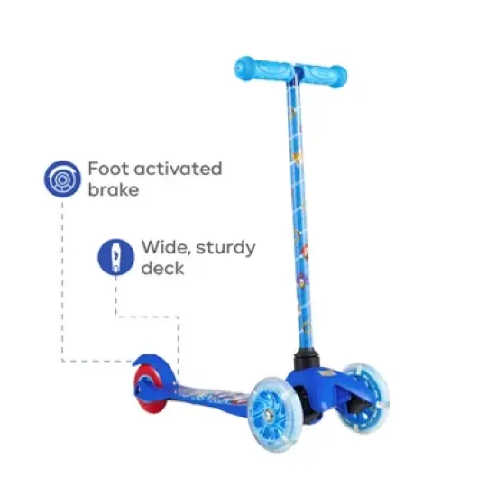 Sonic Tilt and Turn Scooter with Light Up Wheels image {7}