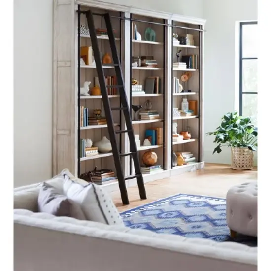 94" Avondale Tall Wood Bookcase Fully Assembled - Martin Furniture image {2}