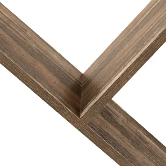 60.25" 5 Shelf Slanted Mix Material Reclaimed Wood Look Bookcase Brown/Black - EveryRoom image {7}