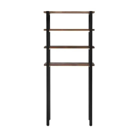 Pomona Over The Toilet 4-Shelf Bath Storage - Alaterre Furniture image {2}