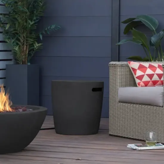 Riverside Tank Cover Shale - Real Flame image {3}