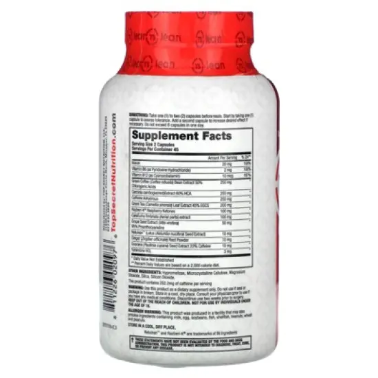 Top Secret Nutrition Lean, Ab Igniter, 90 Veggie Caps image {1}
