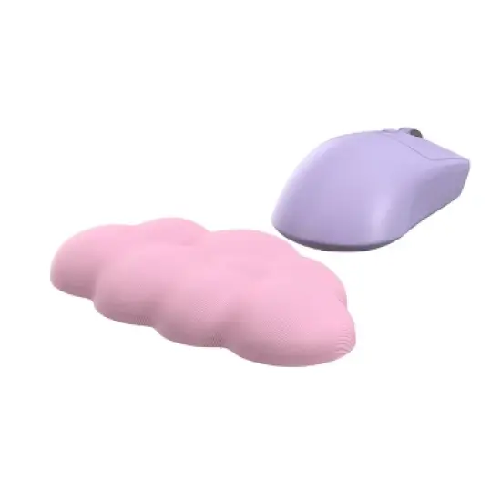 Gems Cloud Mouse Wrist Rest - Light Pink: Foam Non-Skid Base Keyboard Accessory image {1}
