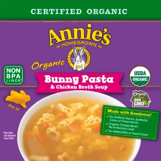 Annie's Organic Bunny Pasta & Chicken Broth Soup - 14oz image {1}