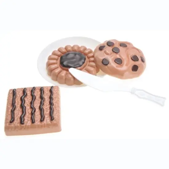 Link 75 piece Birthday Fruit Decoration Cake, DIY Fruit Cake, Pretend Play Desserts Food Toy Set, Blue image {3}