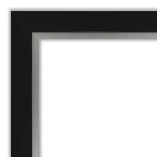 Amanti Art Eva Black Silver Framed Dry Erase Magnetic Board image {3}