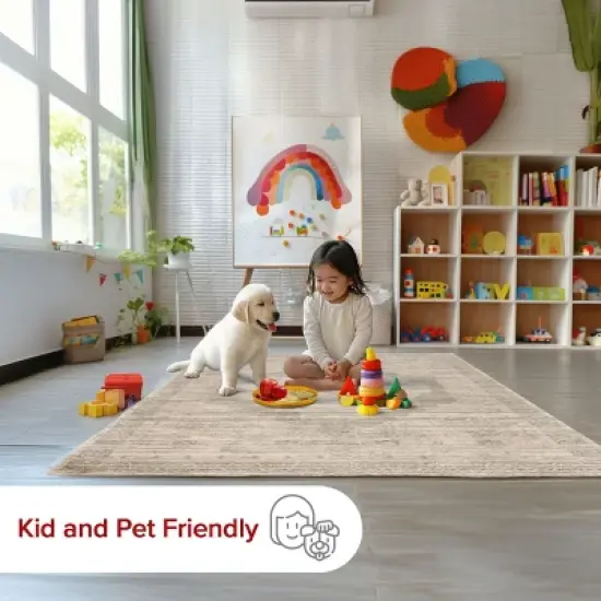 Nuloom Lotus Vintage Machine Washable Pet Friendly Indoor/Outdoor Area Rug image {10}