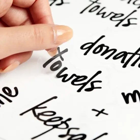 Talented Kitchen 141 Laundry Room Labels for Jars - Preprinted Black Script Stickers for Closet, Bathroom Organization (Water Resistant) image {6}