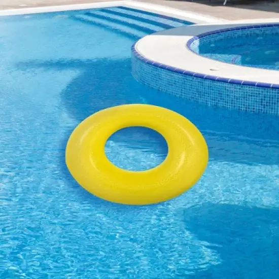 Pool Central Inflatable Inner Tube Pool Float - 35" - Yellow image {1}