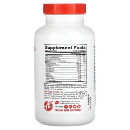 Metabolic Nutrition Insulean, 90 Capsules image {1}