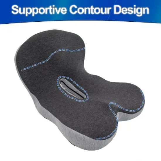 5 Star Super Deals Ergonomic Memory Foam Seat Cushion with Lumbar and Back Support &ndash; Coccyx and Tailbone Pain Relief image {3}