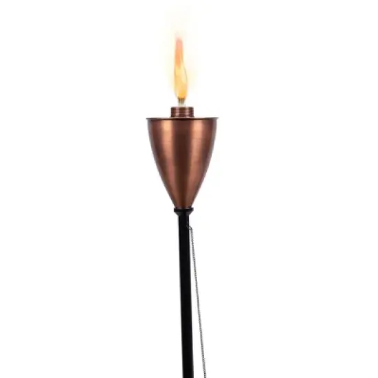 BirdRock Home 4-Pack Outdoor Wide Conical Torches - Bronze image {2}